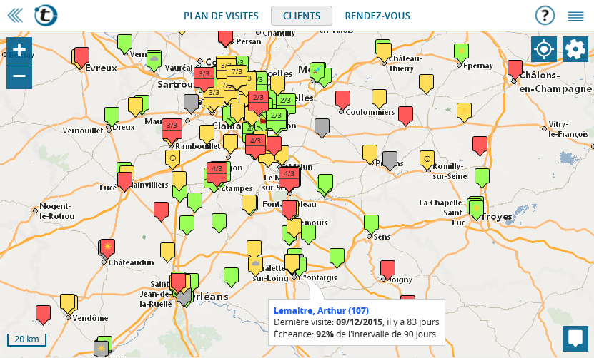 Alternative à MapPoint: Afficher des adresses sur une carte avec portatour®