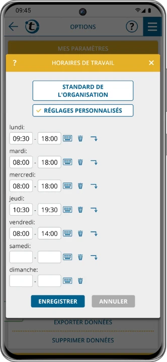 Profitez de la flexibilité - vous définissez vous-même vos horaires de travail.