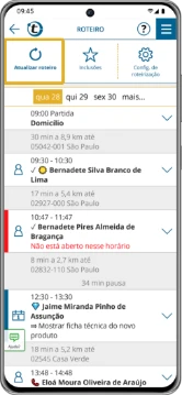 Update your schedule within seconds to receive an adapted route that fits your current circumstances
