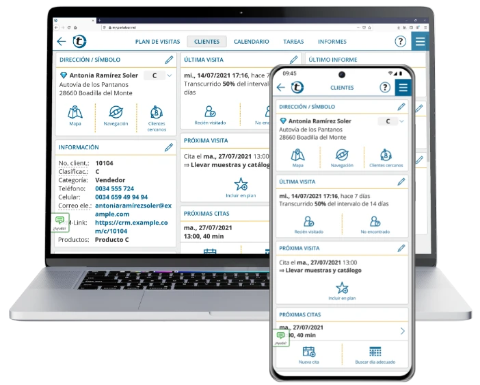 Acceda a información actualizada de los clientes desde todos sus dispositivos
