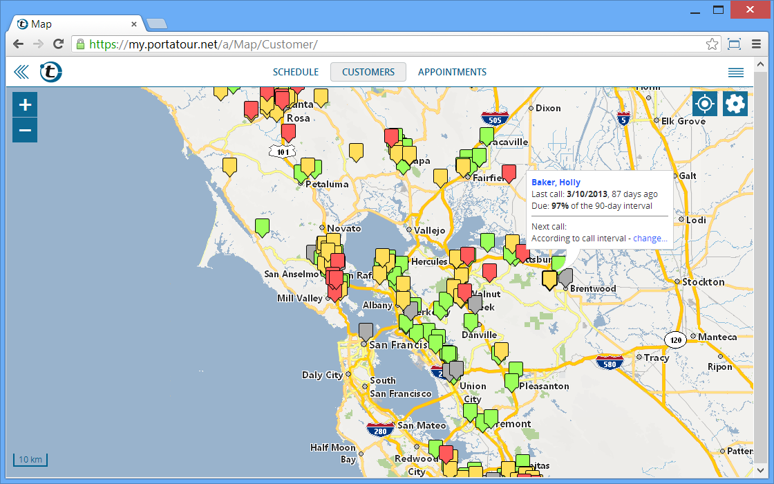 portatour multi stop route planner for sales reps multi city trip planner