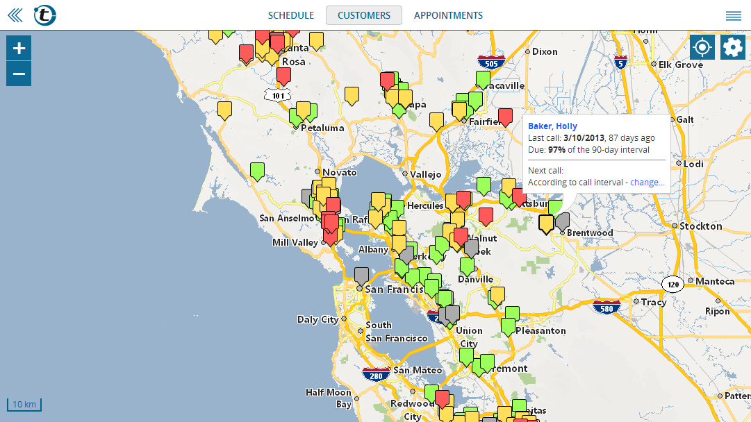 Mappoint alternative: show customers on a map with portatour®