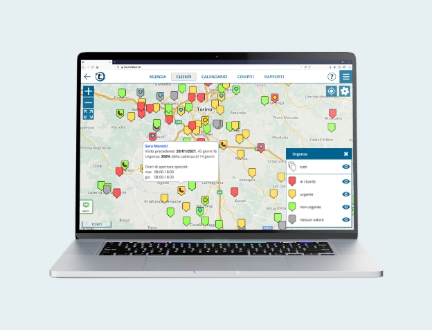 Alternativa a AutoRoute: visualizzare i clienti su una mappa con portatour®