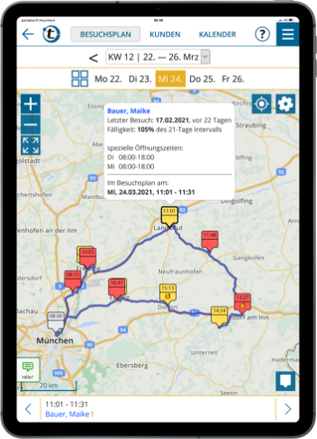 Routenplanung mit portatour®