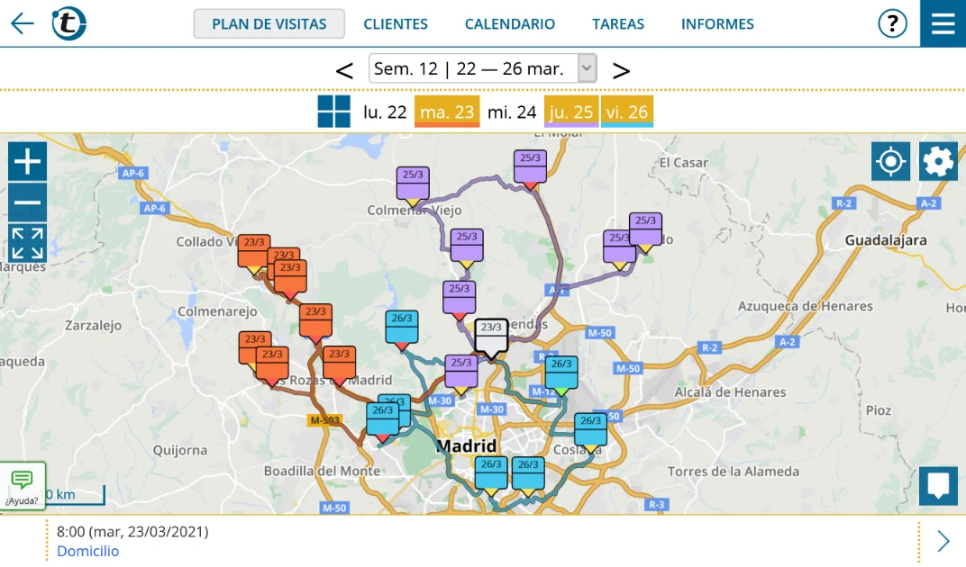 Optimización de rutas con portatour<sup>®</sup>