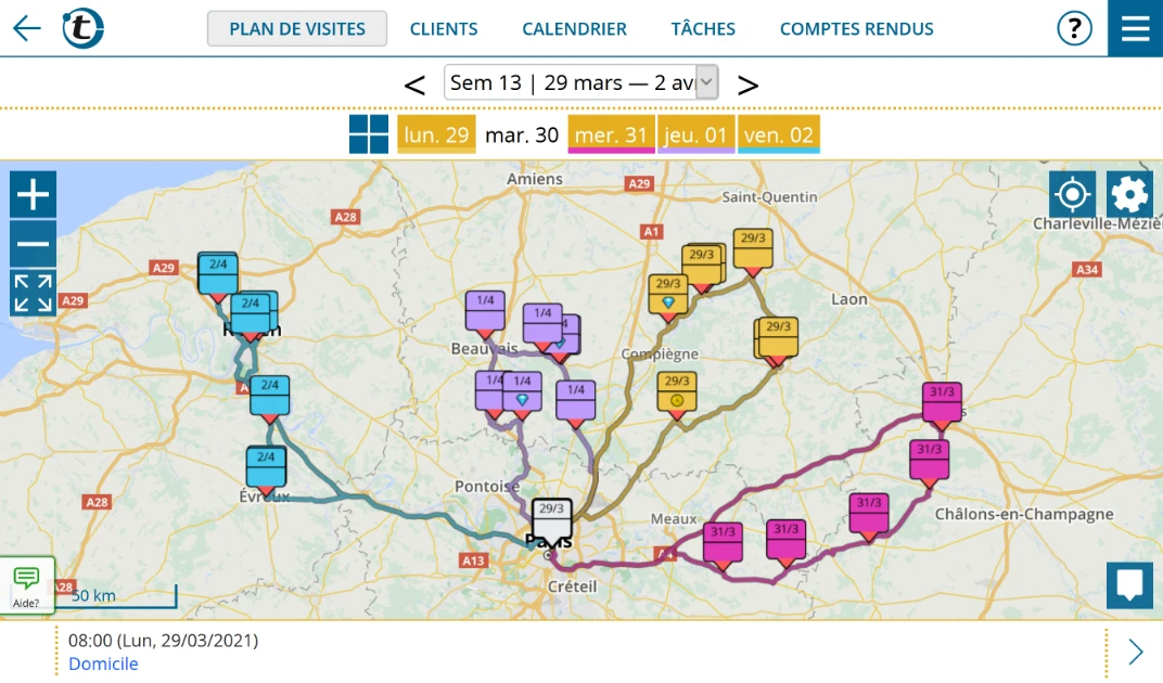 Optimisation de tournée avec portatour<sup>®</sup>