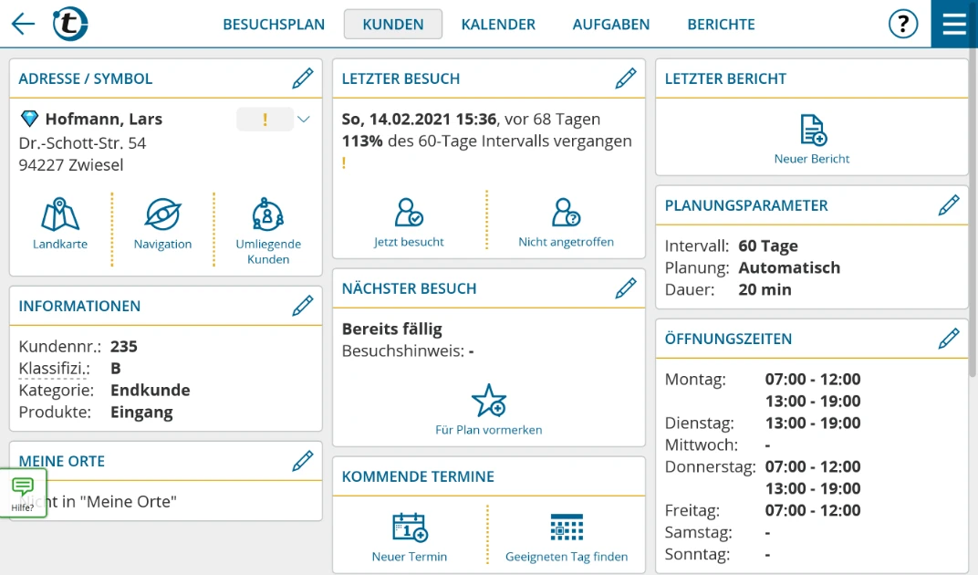 portatour<sup>®</sup> Dashboard