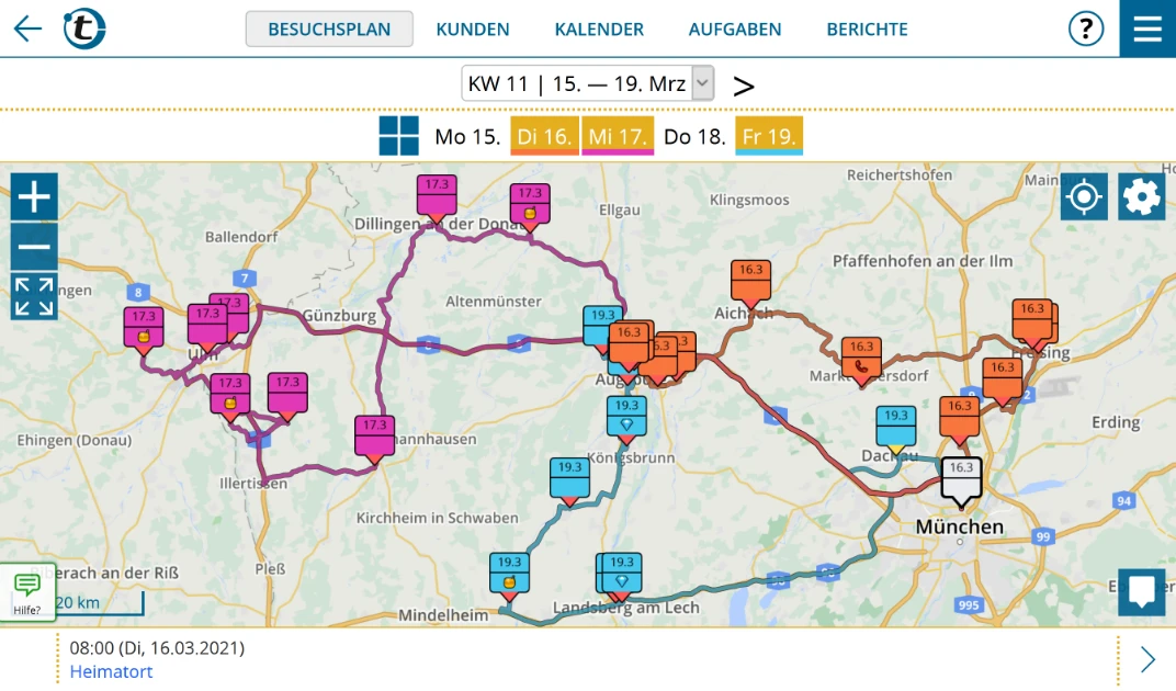 Routenoptimierung mit portatour<sup>®</sup>
