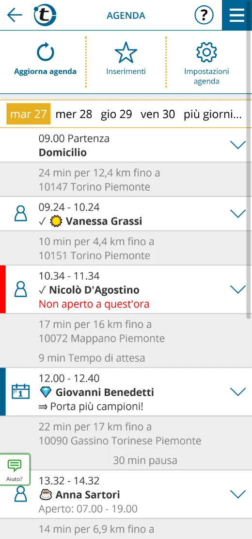 Agenda in portatour<sup>®</sup>