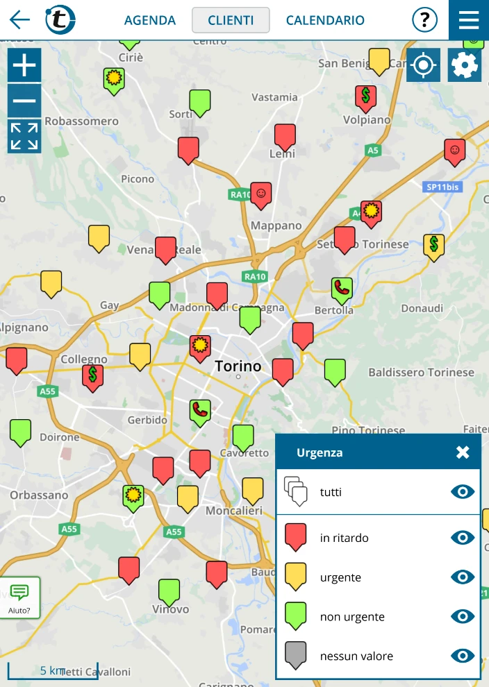 mappa in portatour<sup>®</sup>