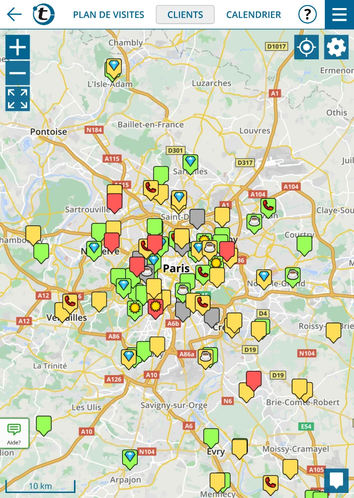 Carte dans portatour<sup>®</sup>