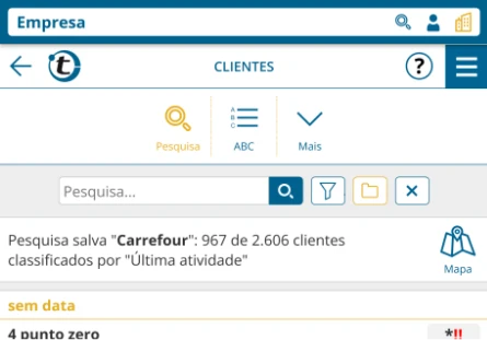 Interface de usuário de portatour<sup>®</sup>