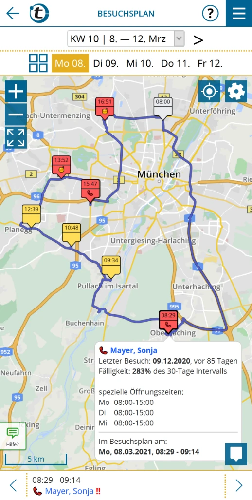 Route planning in the pharmaceutical industry thanks to portatour<sup>®</sup> 