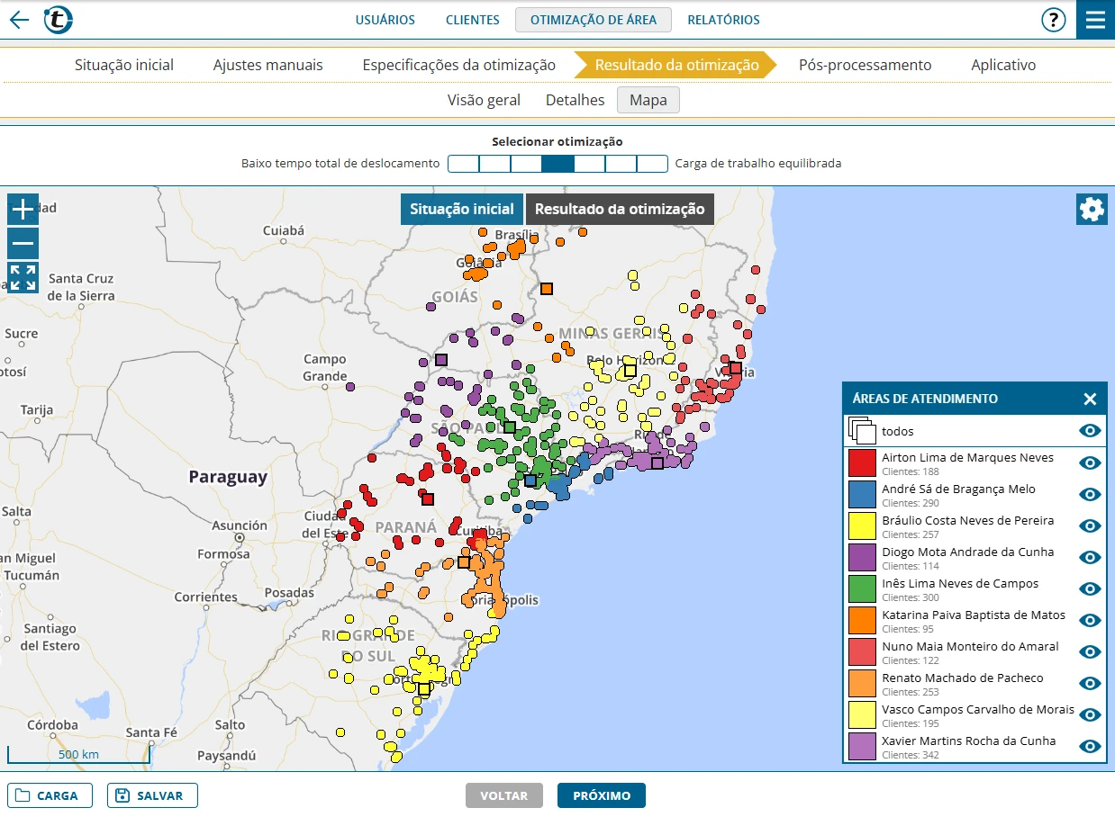 Visão geral completa graças à otimização de áreas do portatour<sup>®</sup>