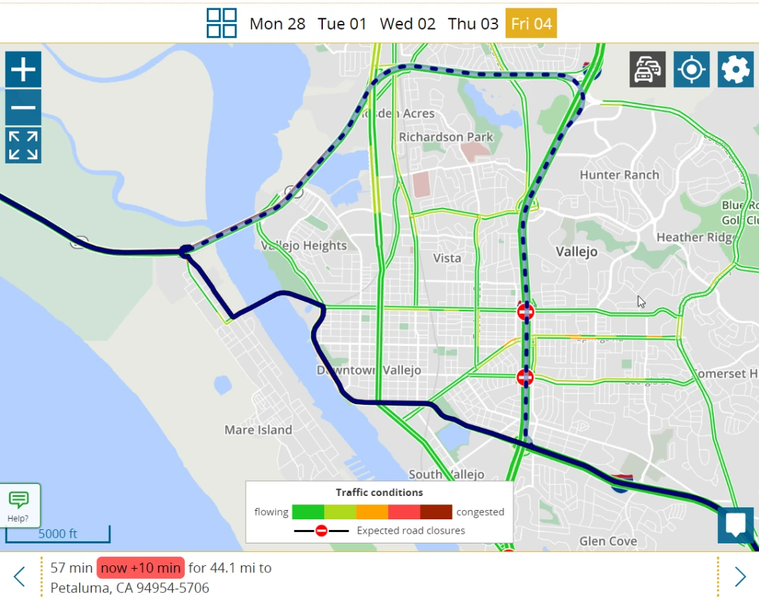 Automatic route planning in real time with portatour<sup>®</sup>