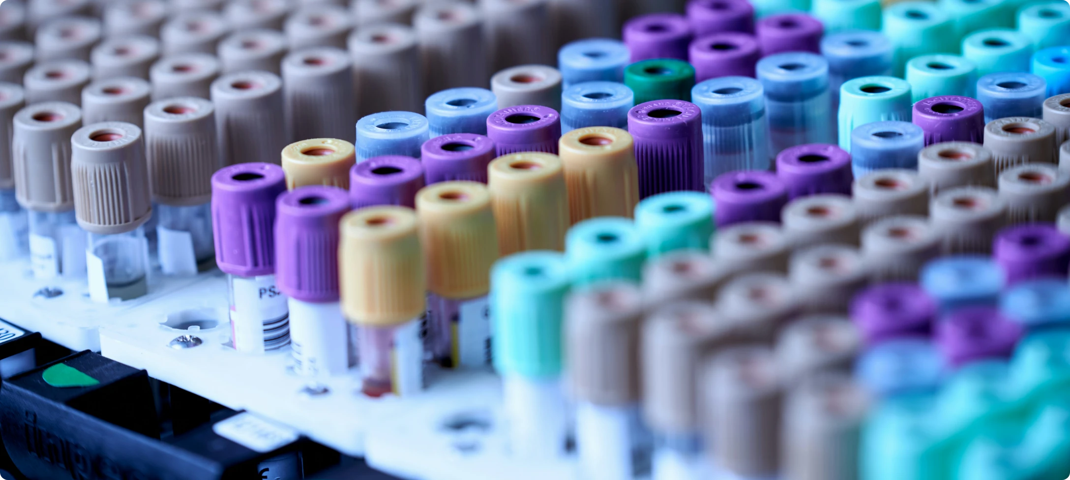 Medical tubes with blood samples