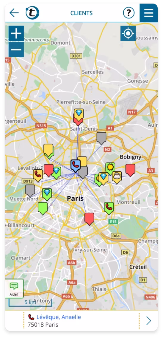 nouveaux rendez vous positionnés intelligemment