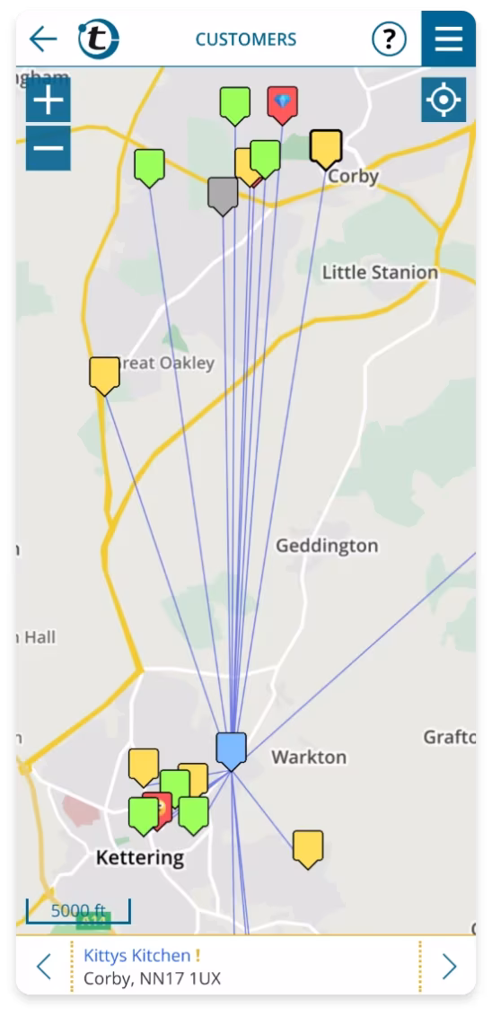 place new appointments sensibly into existing routes