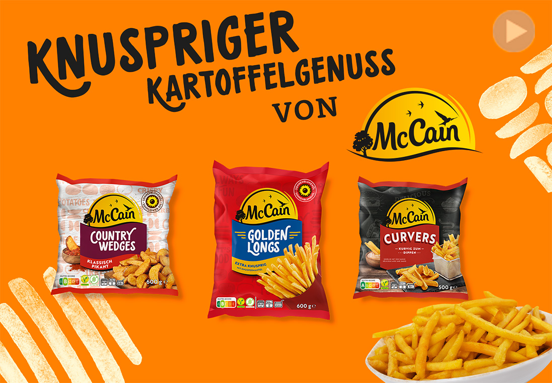 McCain Produktübersicht